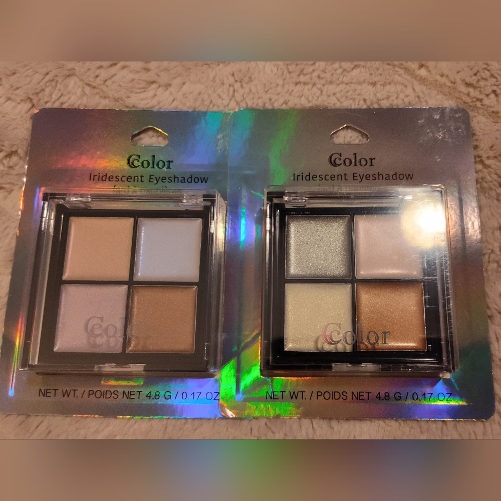 Iridescent Eyeshadow Palette - Gold and Cream